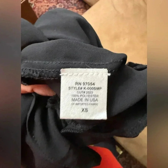 Krisa One Shoulder Ruffle Dress in Black Women’s Size XS - Picture 8 of 8